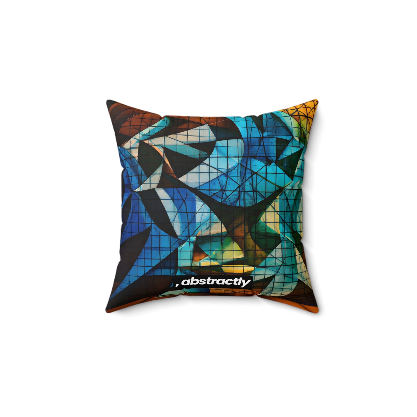 Janet Riggs - Applied Force, Abstractly - Faux Suede Throw Pillow