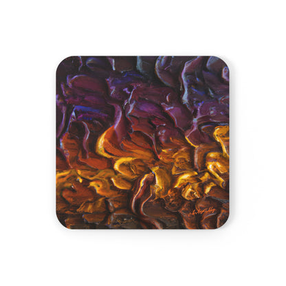 Galactonium Oxide - Chemistry, Abstractly - Corkwood Coaster Set of 4