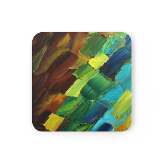 Zephyr Helium Hydride - Boron, Abstractly - Corkwood Coaster Set of 4