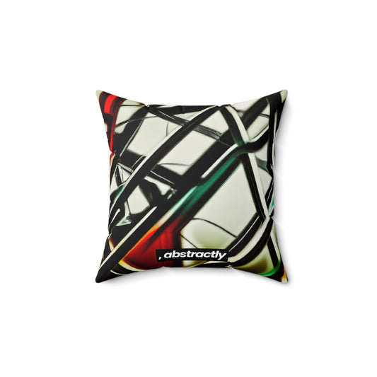 James Fenton - Applied Force, Abstractly - Faux Suede Throw Pillow