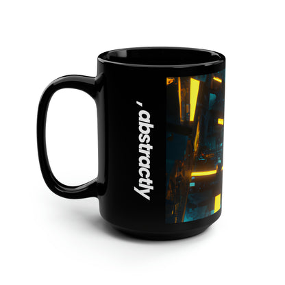 Pinnacle Group - Dividends, Abstractly - Black Ceramic Mug 15oz