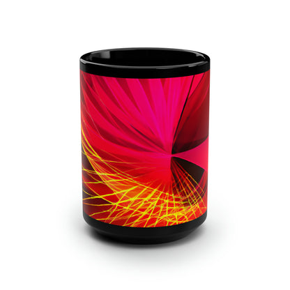 Emilia Sternberg - Normal Force, Abstractly - Black Ceramic Mug 15oz