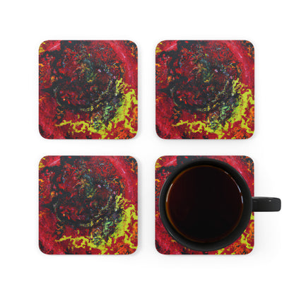 Kostromin Fusionite - Chemistry, Abstractly - Corkwood Coaster Set of 4