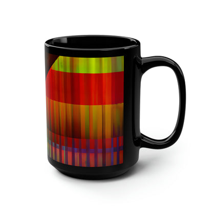 Leonard Bartels - Weak Force, Abstractly - Black Ceramic Mug 15oz