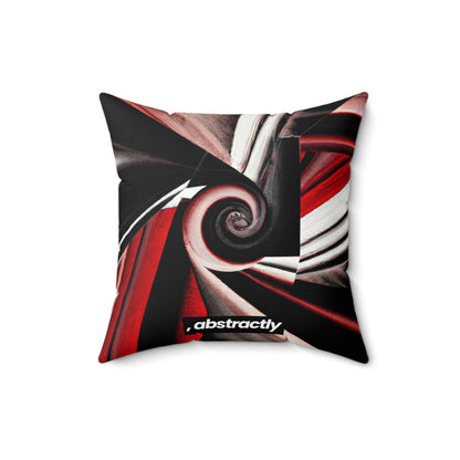 Louisa Eisenberg - Tension Force, Abstractly - Faux Suede Throw Pillow