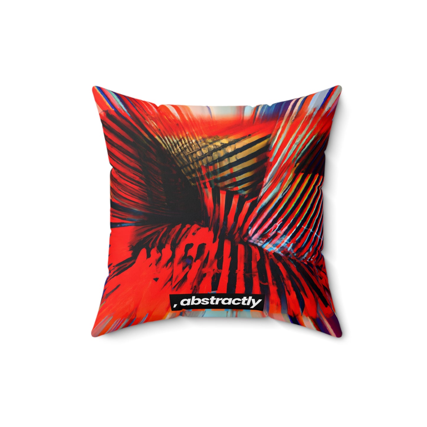 Oliver Maddox - Air Resistance Force, Abstractly - Faux Suede Throw Pillow