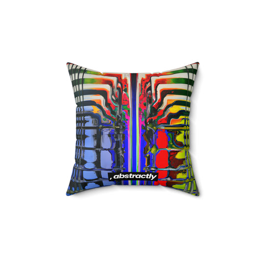 Leonardo Winterbourne - Strong Force, Abstractly - Faux Suede Throw Pillow