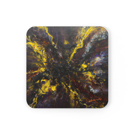 Lebeau Plasmaite - Chemistry, Abstractly - Corkwood Coaster Set of 4