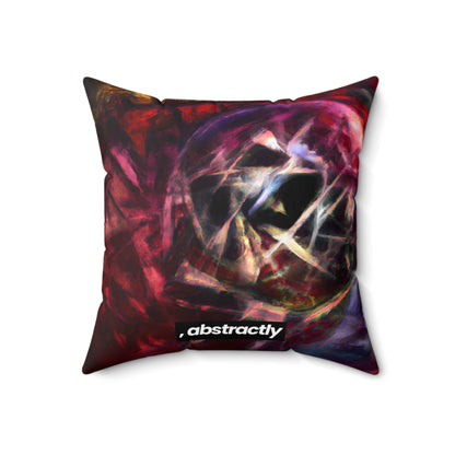 Garrett Farnsworth - Electromagnetic Force, Abstractly - Faux Suede Throw Pillow