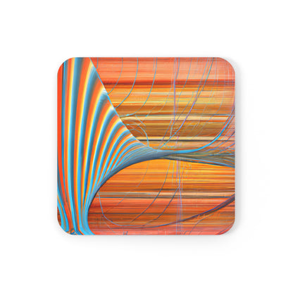 Lawrence Rosenfield - Spring Force, Abstractly - Corkwood Coaster Set of 4