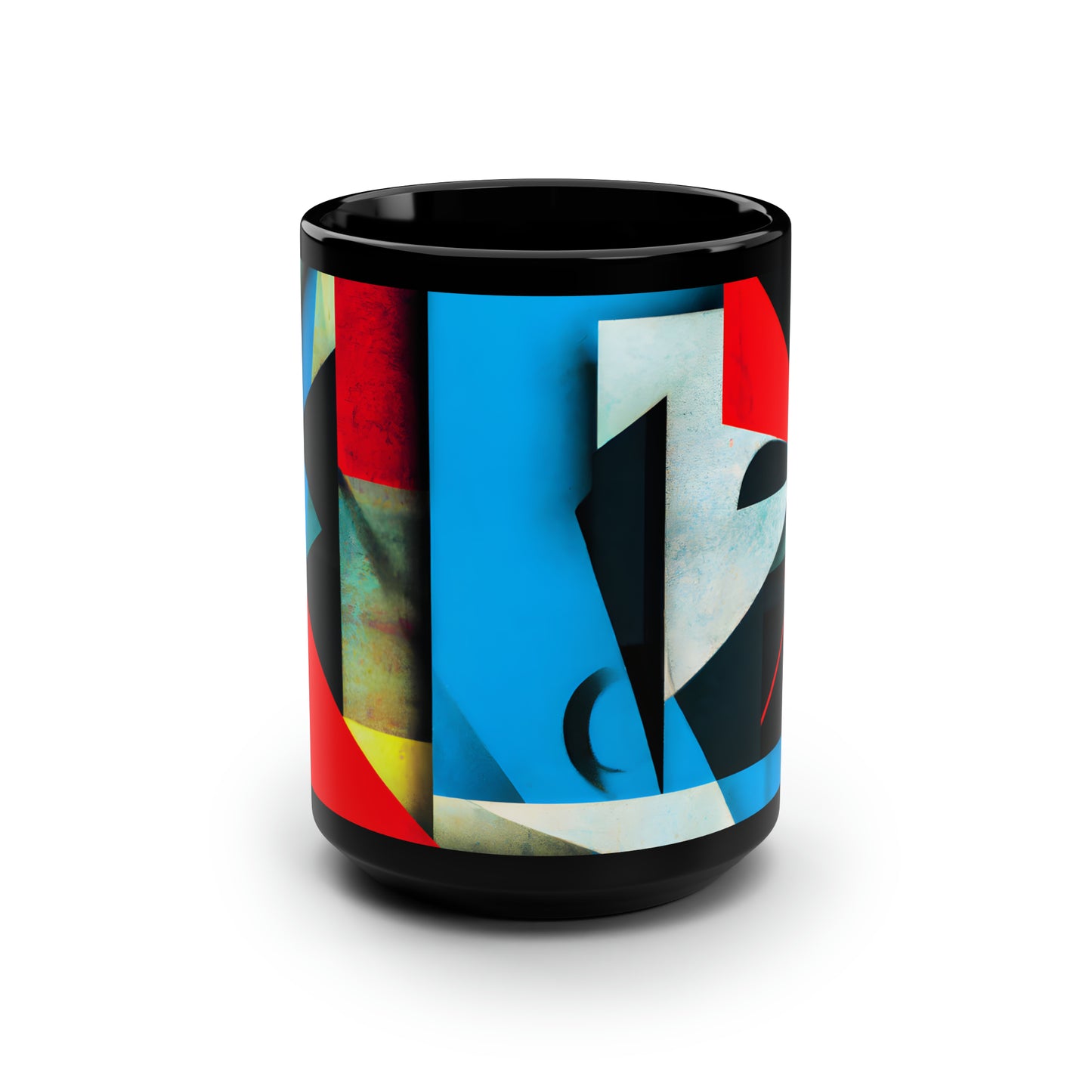 Isobel Farnsworth - Weak Force, Abstractly - Black Ceramic Mug 15oz