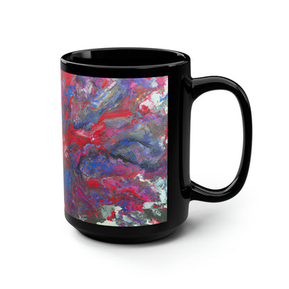 Adalbertonium Fluxide - Chemistry, Abstractly - Black Ceramic Mug 15oz