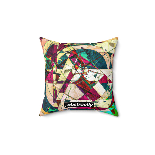 Doris Marshall - Electromagnetic Force, Abstractly - Faux Suede Throw Pillow