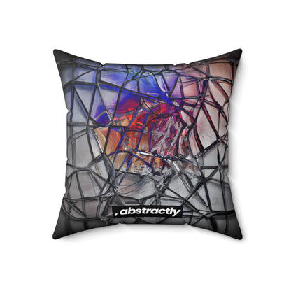 Elise Harrington - Tension Force, Abstractly - Faux Suede Throw Pillow