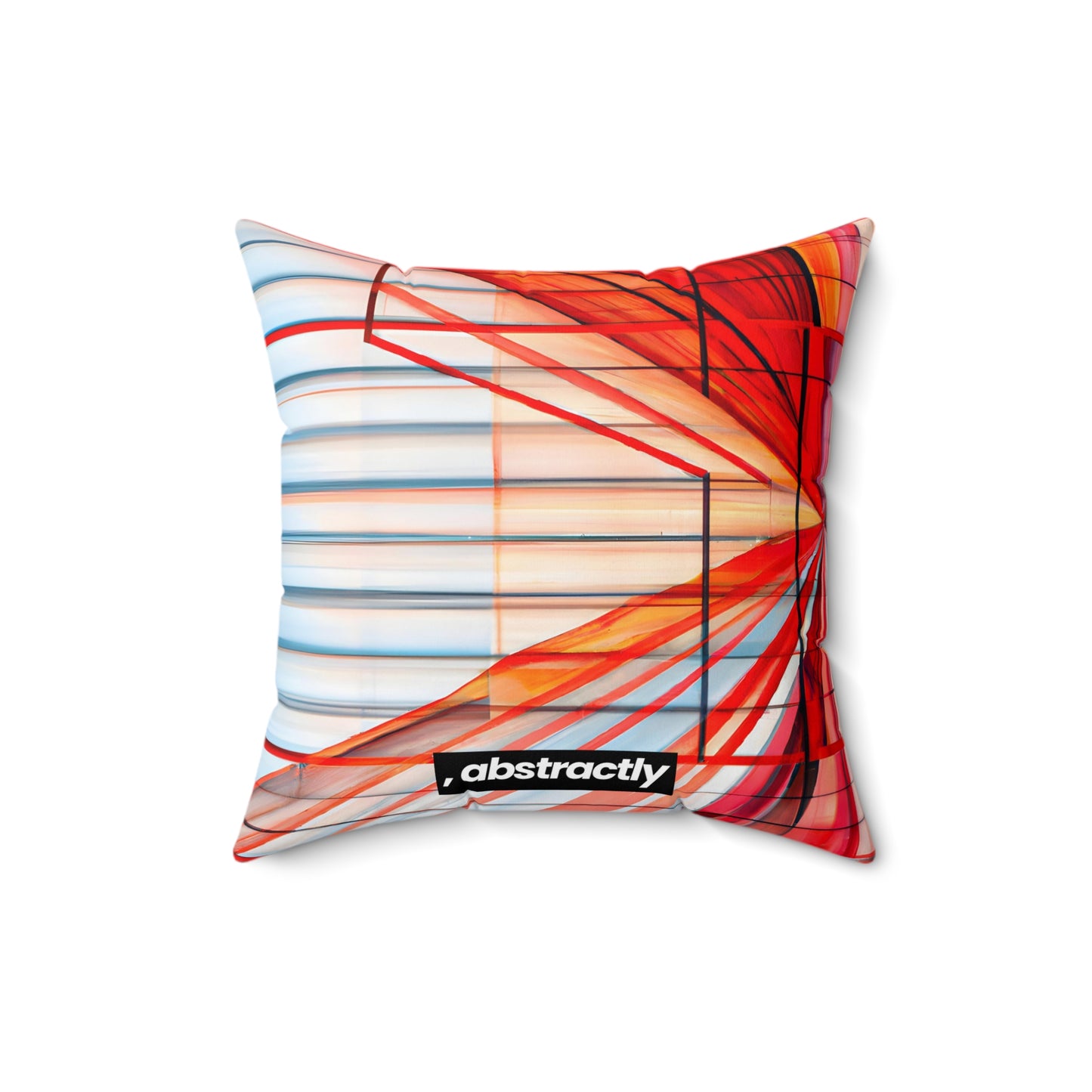 Cassandra Hawthorne - Applied Force, Abstractly - Faux Suede Throw Pillow