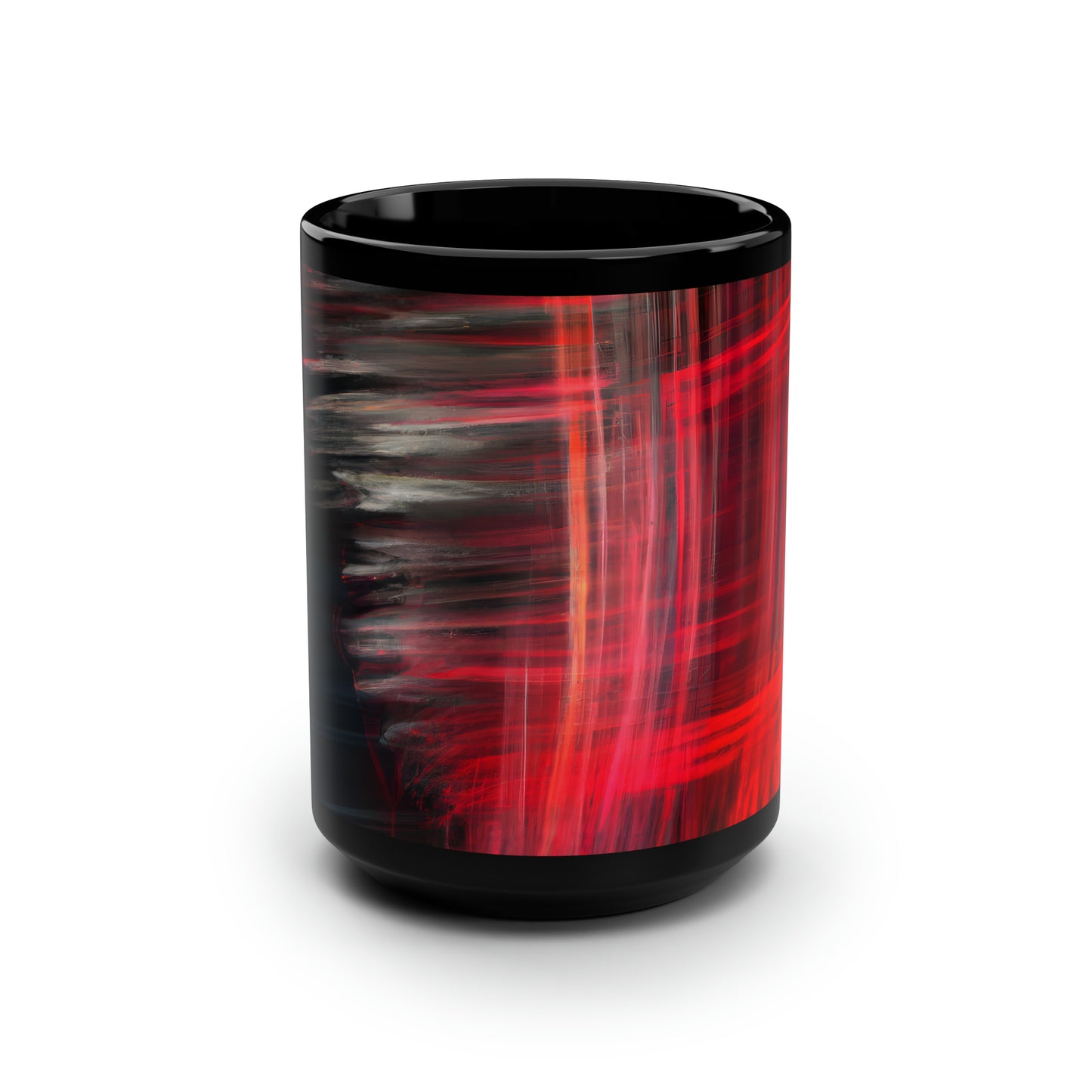 Veronica Chamberlain - Weak Force, Abstractly - Black Ceramic Mug 15oz