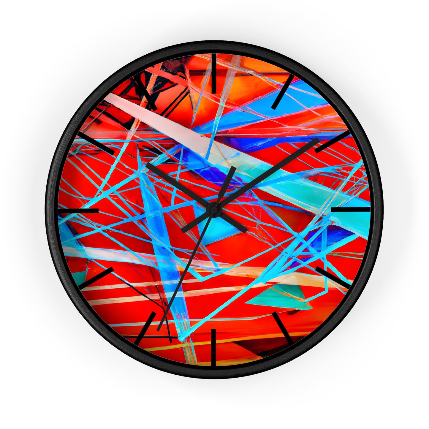 Darlene Roessler - Electric Force, Abstractly - Wall Clock