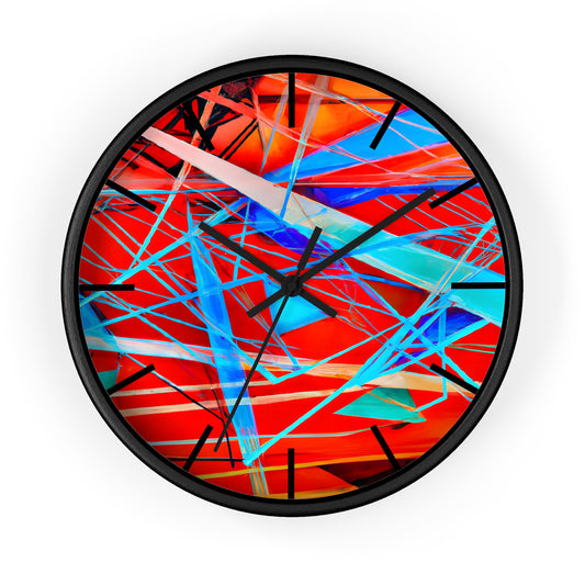 Darlene Roessler - Electric Force, Abstractly - Wall Clock