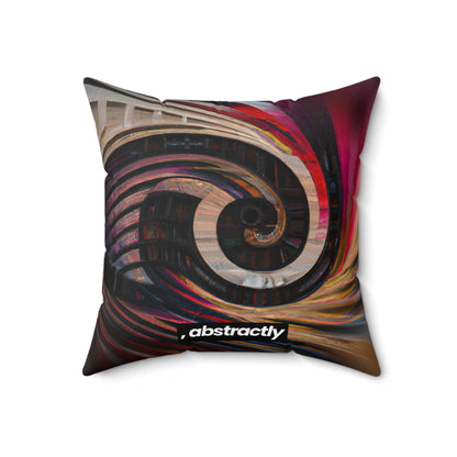 George Strickland - Gravity Force, Abstractly - Faux Suede Throw Pillow