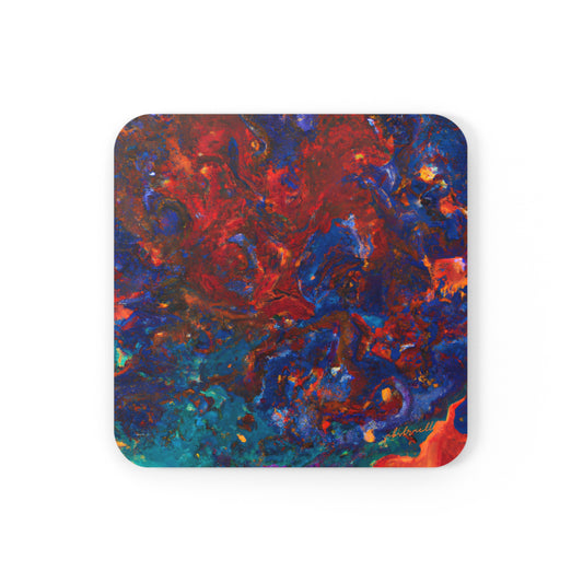 Quasarite Oxide - Chemistry, Abstractly - Corkwood Coaster Set of 4