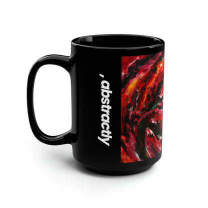 Galaxium Carbonide - Phosphorus, Abstractly - Black Ceramic Mug 15oz