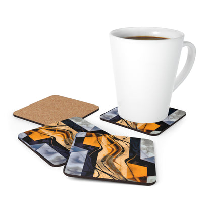 Rosalind Maxwell - Spring Force, Abstractly - Corkwood Coaster Set of 4