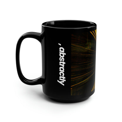 Dorothy Westfall - Electromagnetic Force, Abstractly - Black Ceramic Mug 15oz