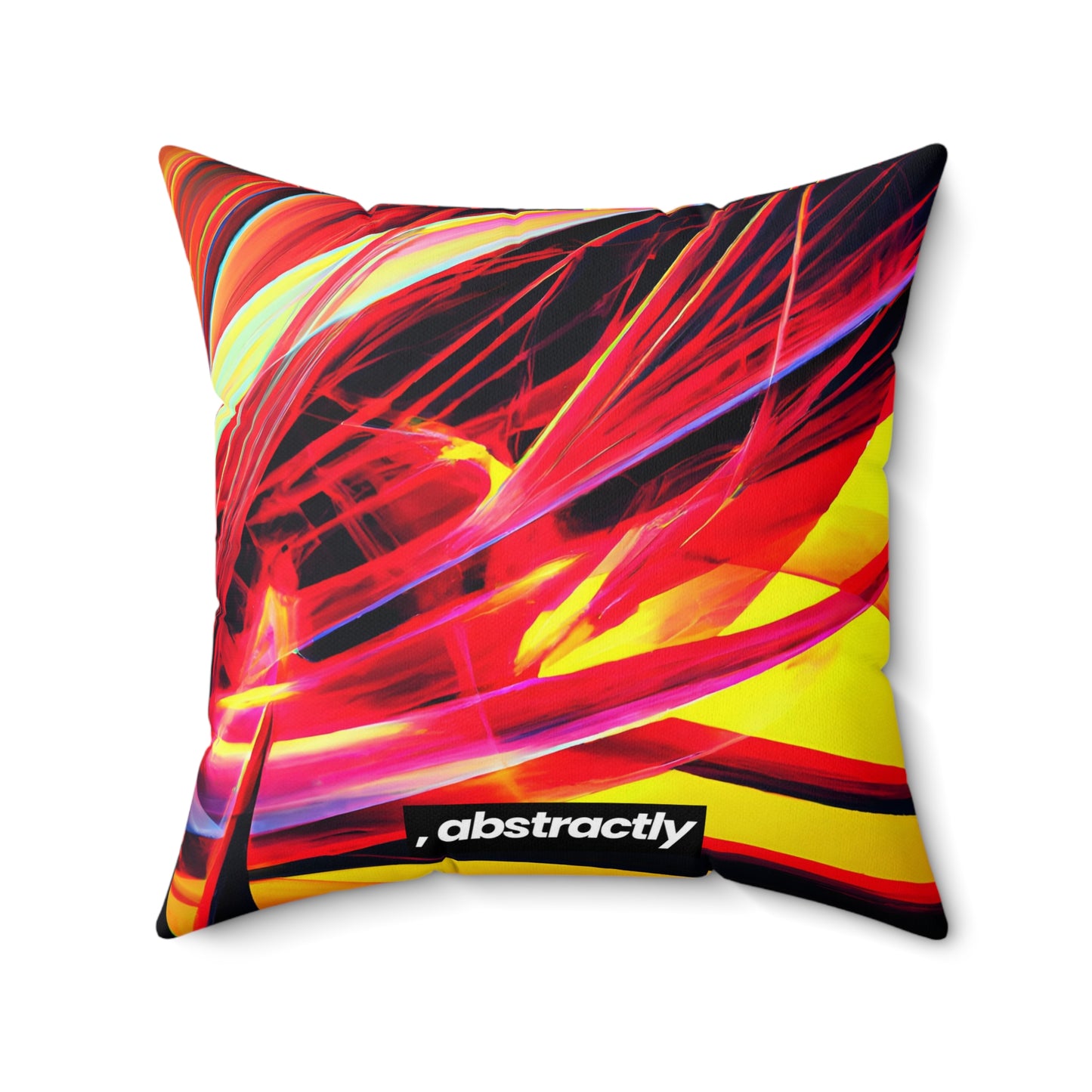 Vera Whitmore - Electromagnetic Force, Abstractly - Faux Suede Throw Pillow