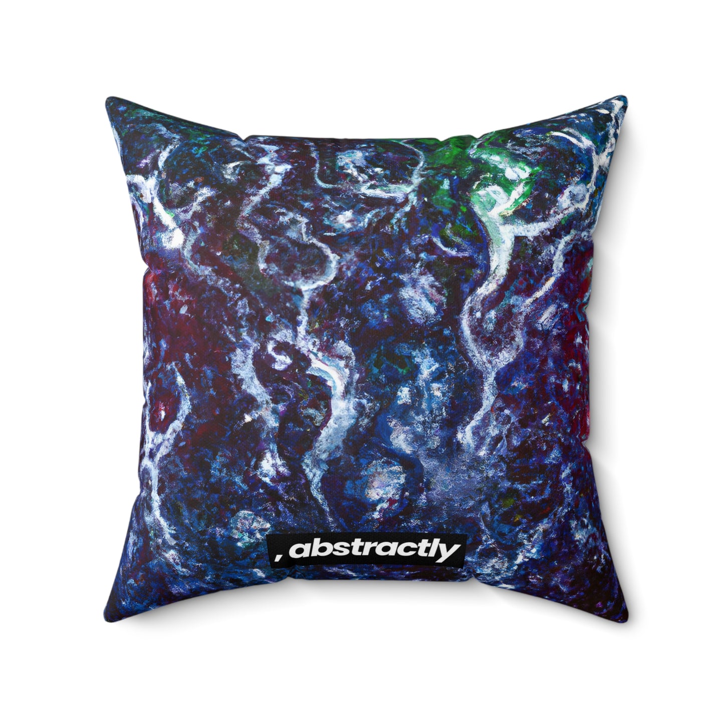 Violet Emission Oxide - Chemistry, Abstractly - Faux Suede Throw Pillow