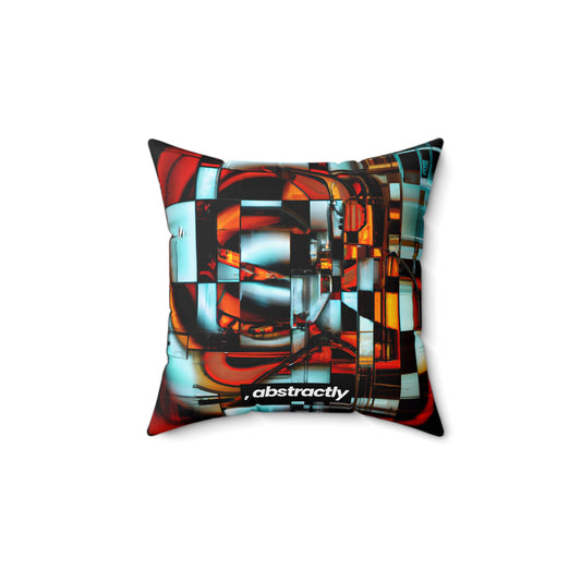 Avery Sinclair - Tension Force, Abstractly - Faux Suede Throw Pillow