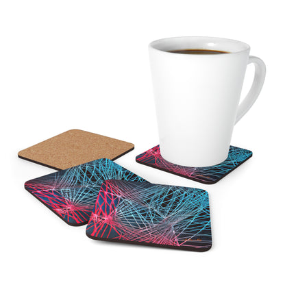 Erica Humphries - Air Resistance Force, Abstractly - Corkwood Coaster Set of 4