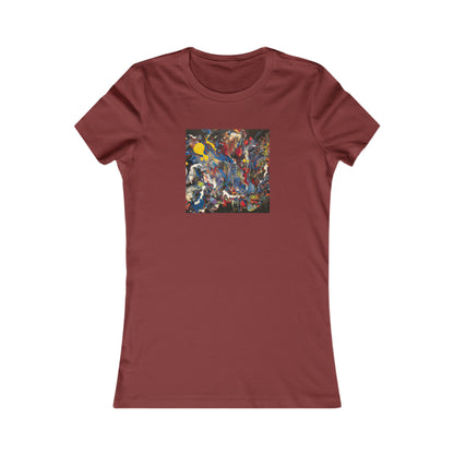 Amber Phosphorus Hexide - Chemistry, Abstractly - Ladies' Cut Tee