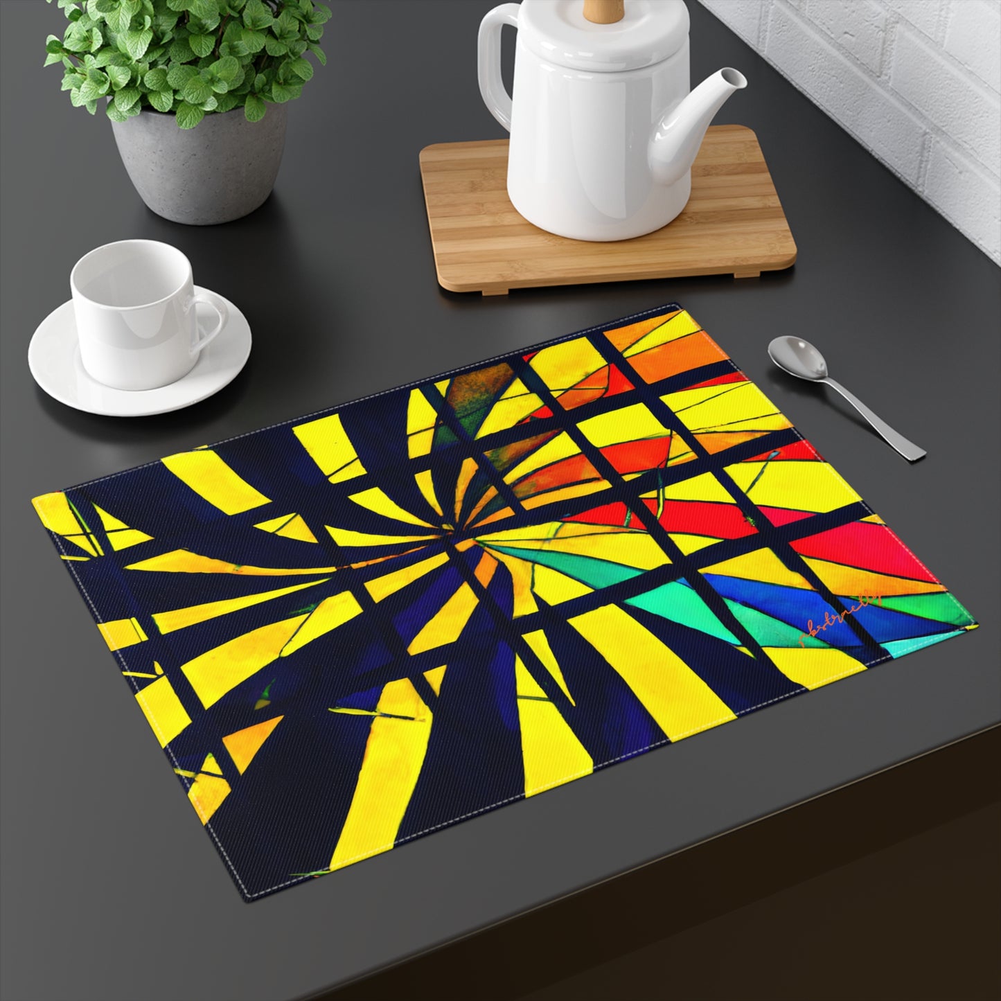 Geraldine Sutherland - Normal Force, Abstractly - Placemat