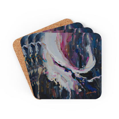 Lumina Etherium - Chemistry, Abstractly - Corkwood Coaster Set of 4