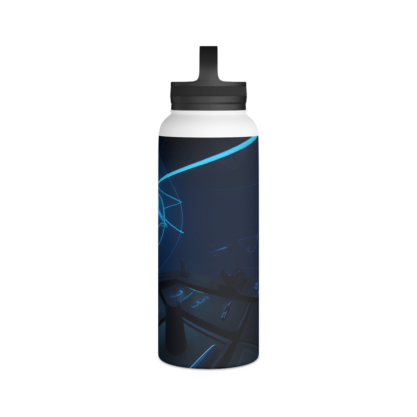 Vanguard Intellect - Debit, Abstractly - Stainless Steel Water Bottle