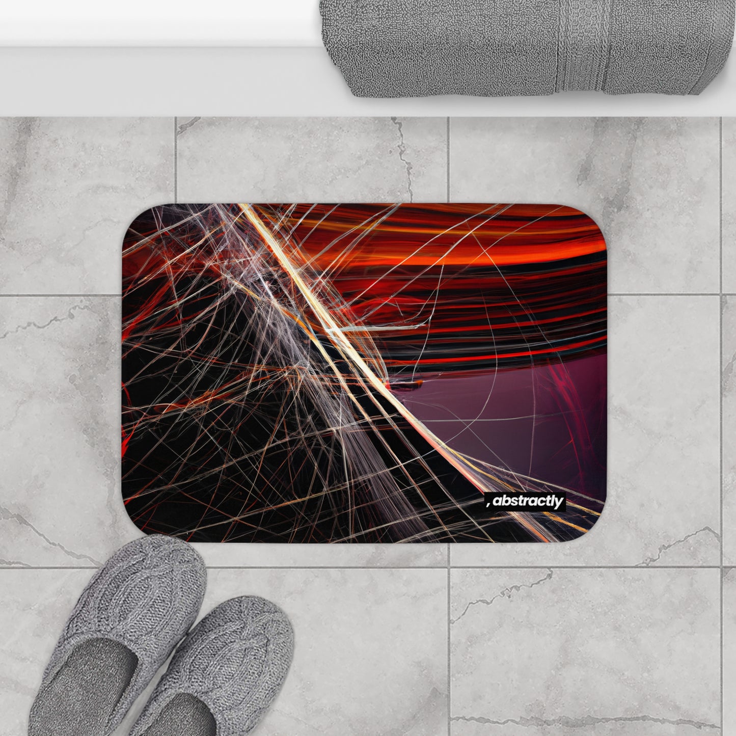 Amelia Sommerfield - Magnetic Force, Abstractly - Bath Mat