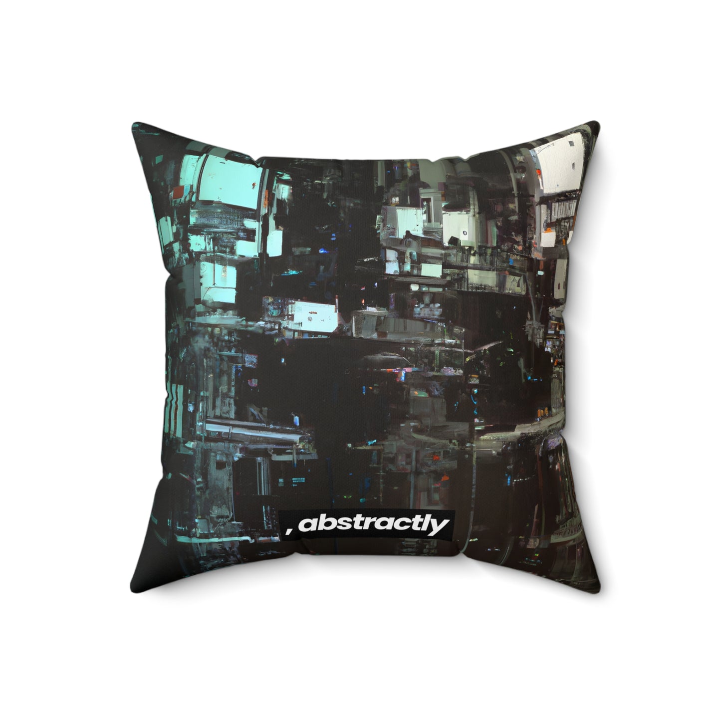 Pinnacle Finance - Capital, Abstractly - Faux Suede Throw Pillow