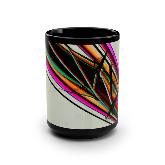 Carl Hartman - Air Resistance Force, Abstractly - Black Ceramic Mug 15oz