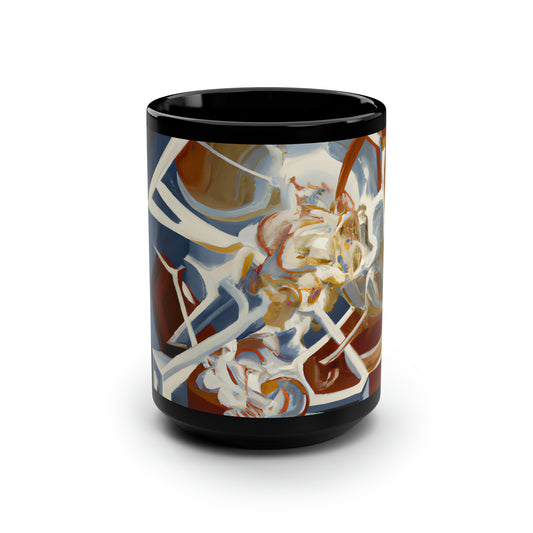 Lucas Sedgwick - Strong Force, Abstractly - Black Ceramic Mug 15oz