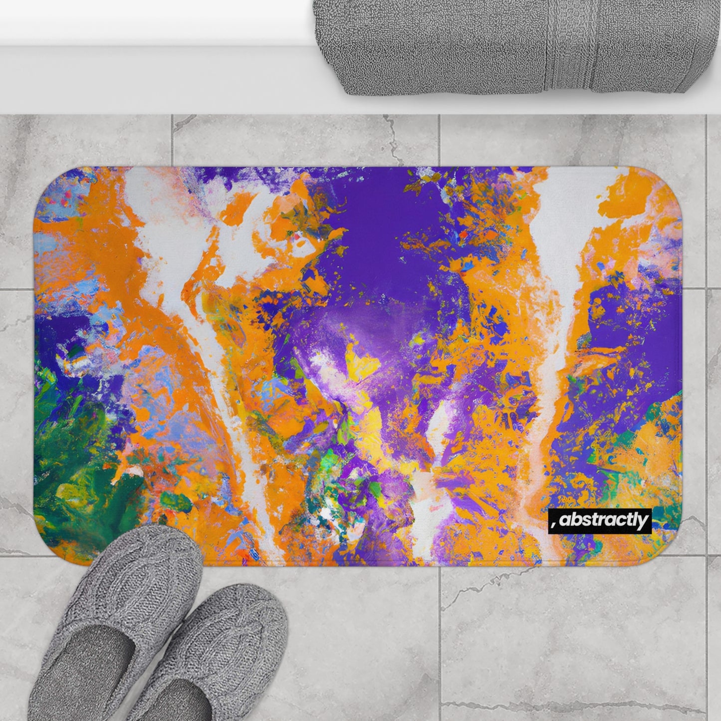 Solarium Particulate - Chemistry, Abstractly - Bath Mat