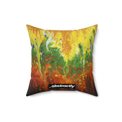 Frigivenium Crystal - Chemistry, Abstractly - Faux Suede Throw Pillow