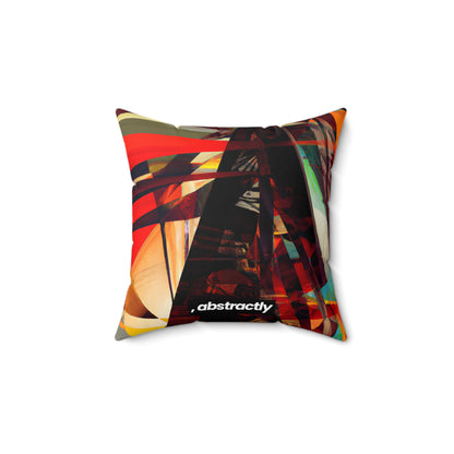 Miles Jefferson - Electromagnetic Force, Abstractly - Faux Suede Throw Pillow