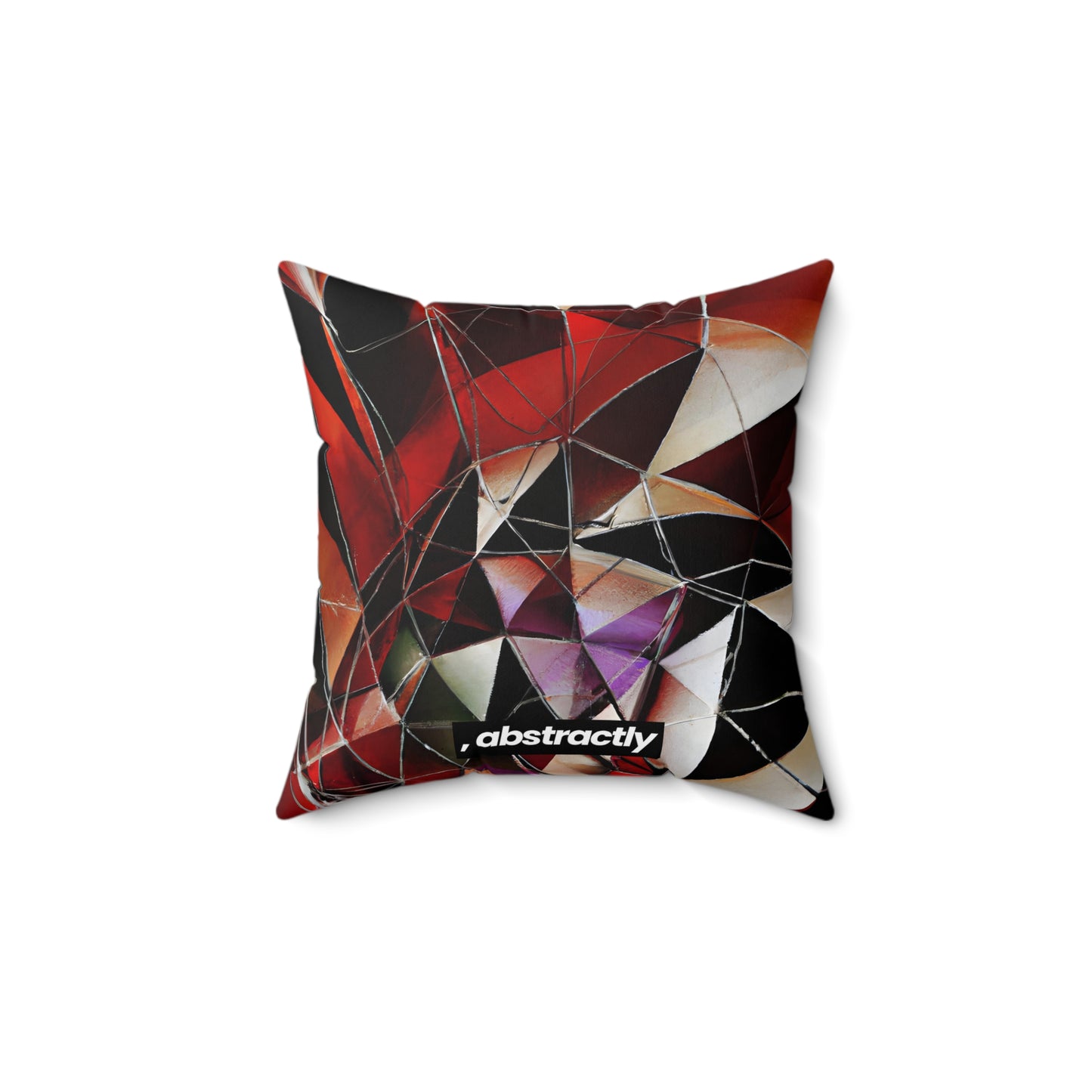 Oscar Klein - Tension Force, Abstractly - Faux Suede Throw Pillow