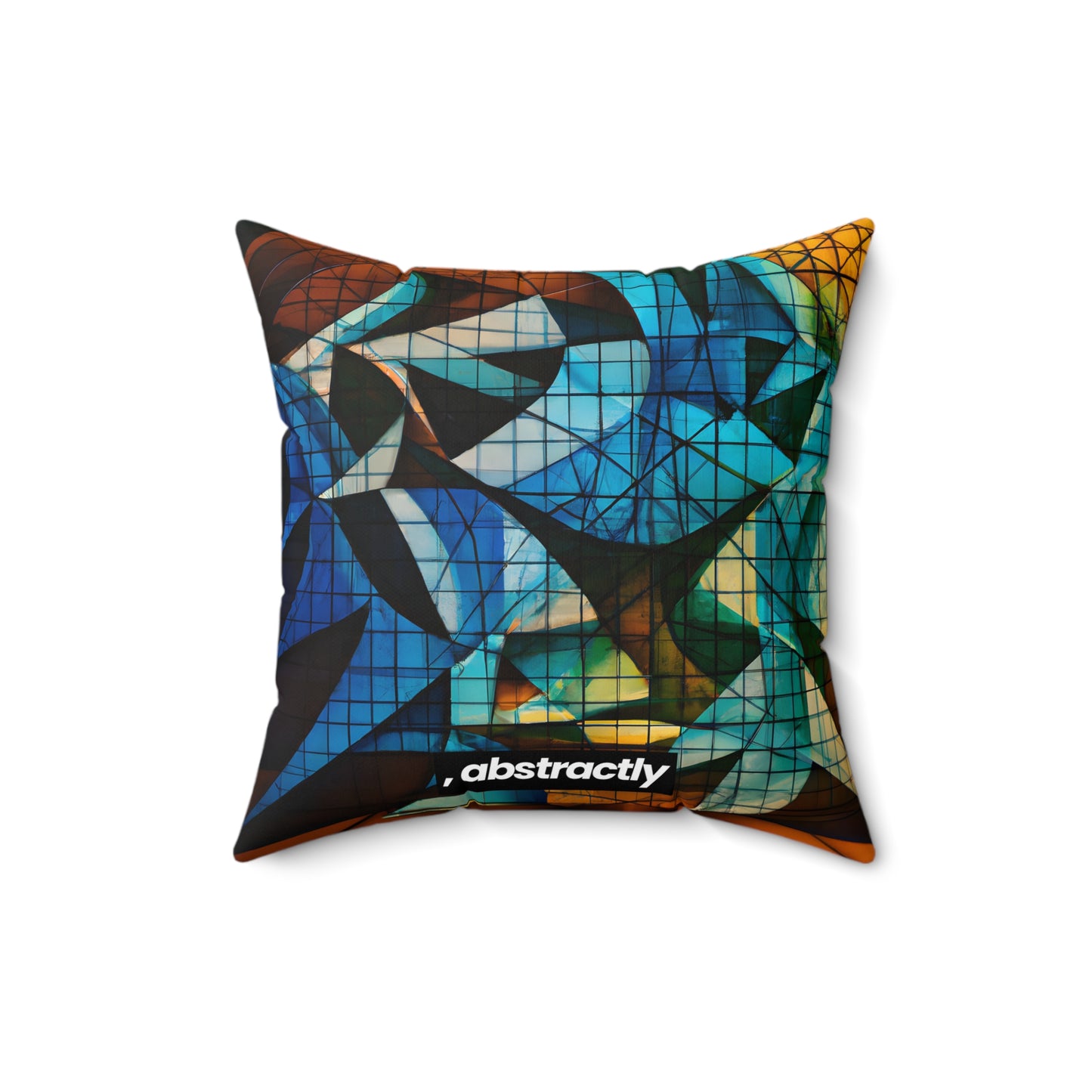 Janet Riggs - Applied Force, Abstractly - Faux Suede Throw Pillow