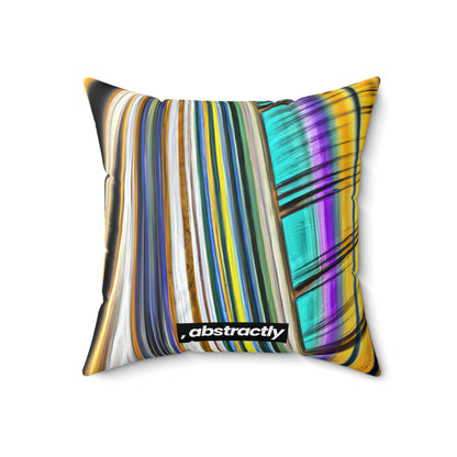 Spencer Harrison - Spring Force, Abstractly - Faux Suede Throw Pillow