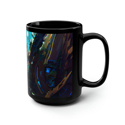 Summit Ledger - Principle, Abstractly - Black Ceramic Mug 15oz