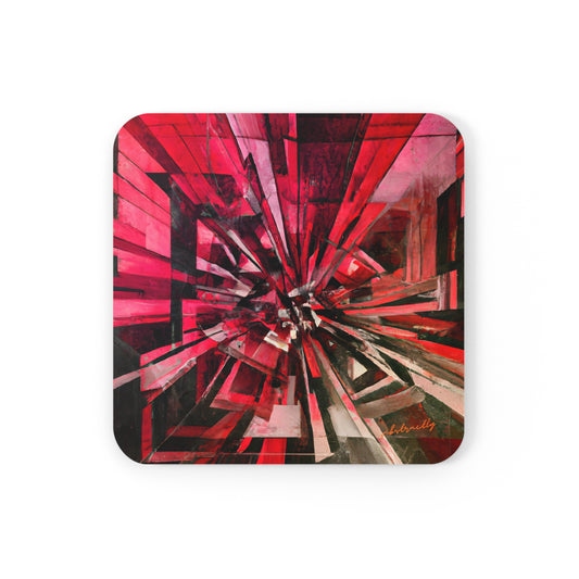 Loren Scott - Gravity Force, Abstractly - Corkwood Coaster Set of 4