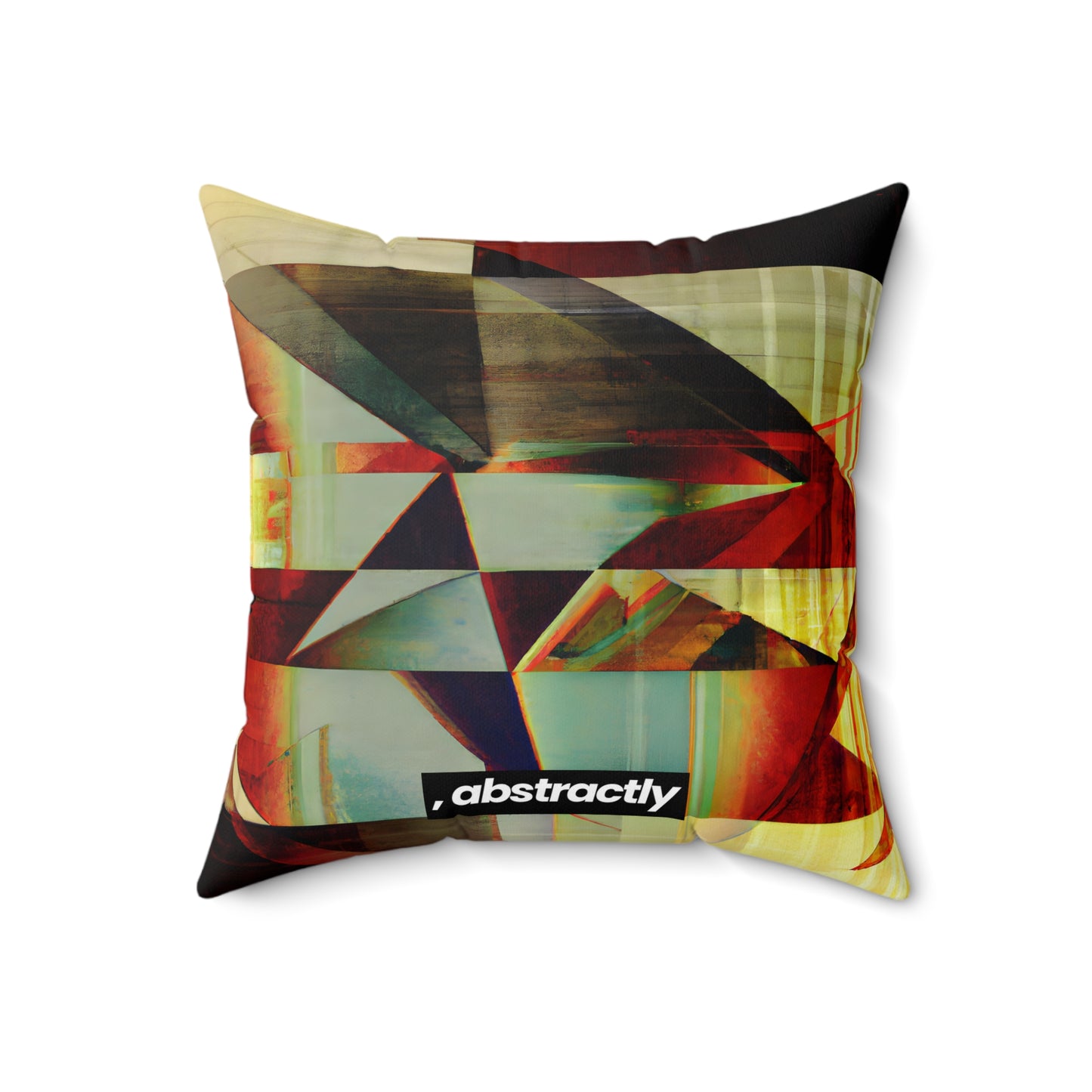 Eugene Bronson - Tension Force, Abstractly - Faux Suede Throw Pillow