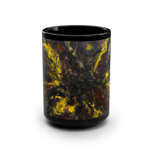 Lebeau Plasmaite - Chemistry, Abstractly - Black Ceramic Mug 15oz