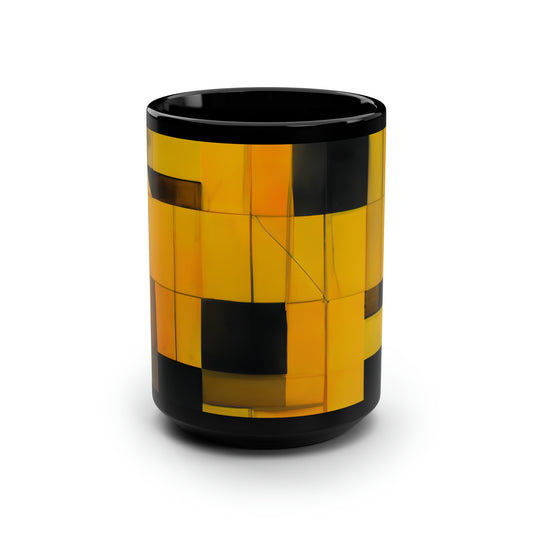 Chandra Bose - Weak Force, Abstractly - Black Ceramic Mug 15oz